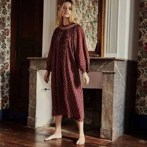 ISO (NOT FOR SALE) DÔEN Orchid nightgown Windswept Floral Promenade Plaid XS/SM